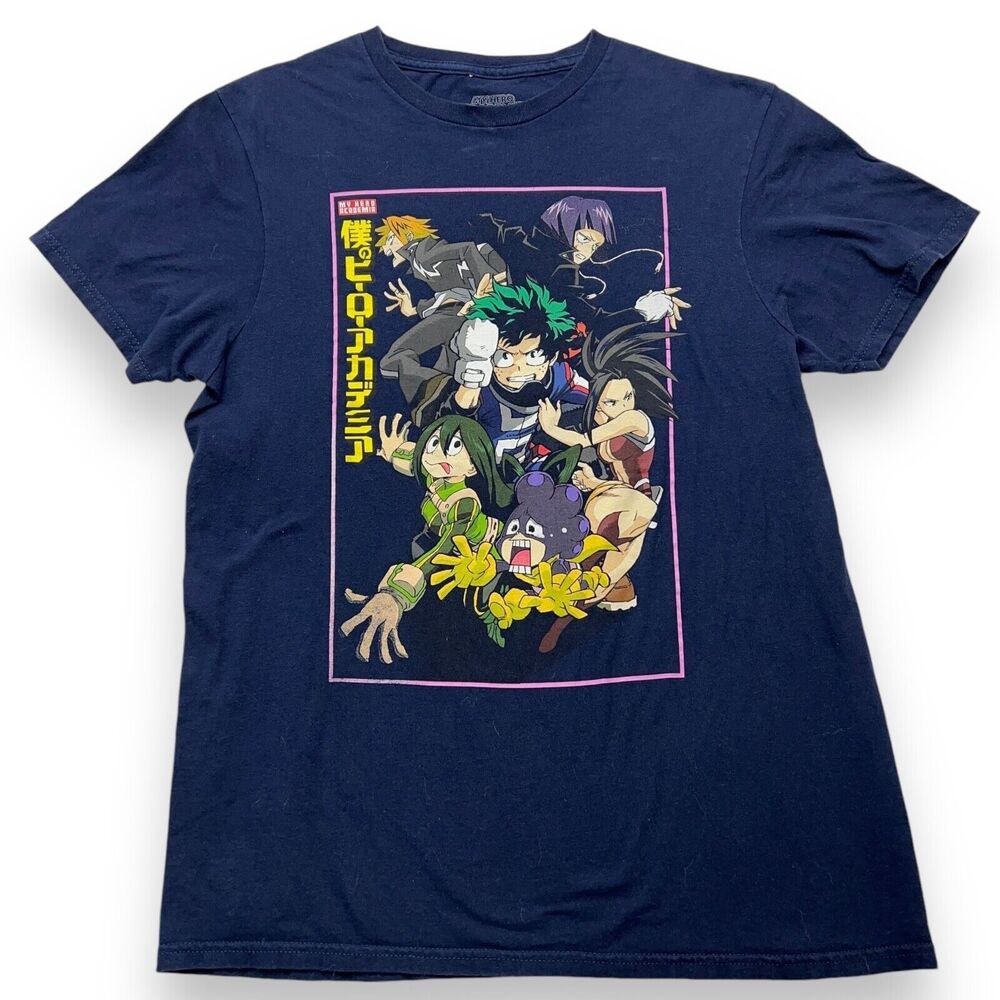 My Hero Academia Funimation Hero Group Navy T Shirt Size M Anime Characters